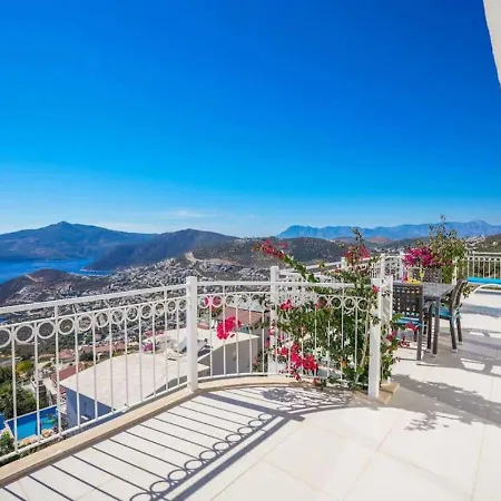 Seaview With Jacuzzi For 8 People In Antalya, Kas - Awz 128 * Καλκάν