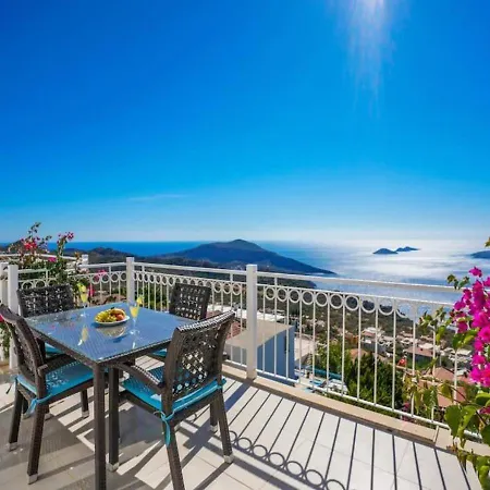 Seaview With Jacuzzi For 8 People In Antalya, Kas - Awz 128 Βίλα