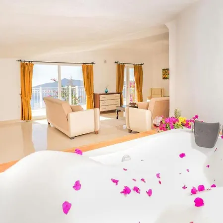 Seaview With Jacuzzi For 8 People In Antalya, Kas - Awz 128 * Καλκάν