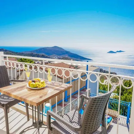 Seaview With Jacuzzi For 8 People In Antalya, Kas - Awz 128 Καλκάν