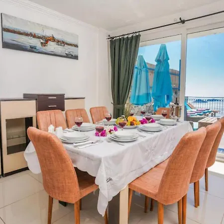 Seaview With Jacuzzi For 8 People In Antalya, Kas - Awz 128 *