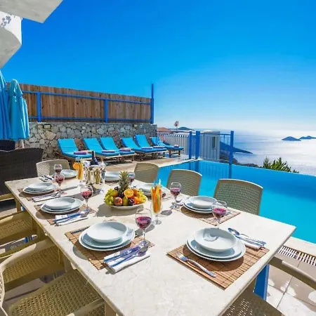 Seaview With Jacuzzi For 8 People In Antalya, Kas - Awz 128 Villa *